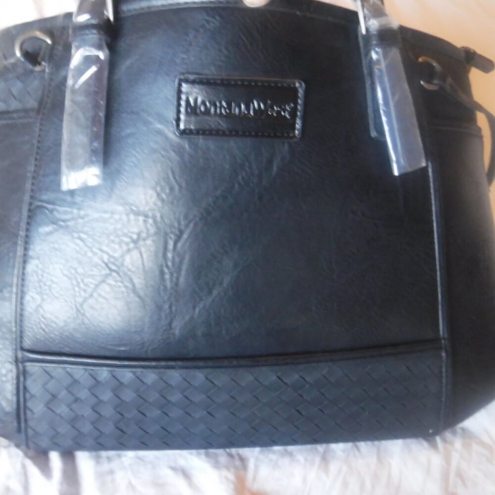 Montana West Womens Black Shoulder Tote Purse New - Picture 16 of 16